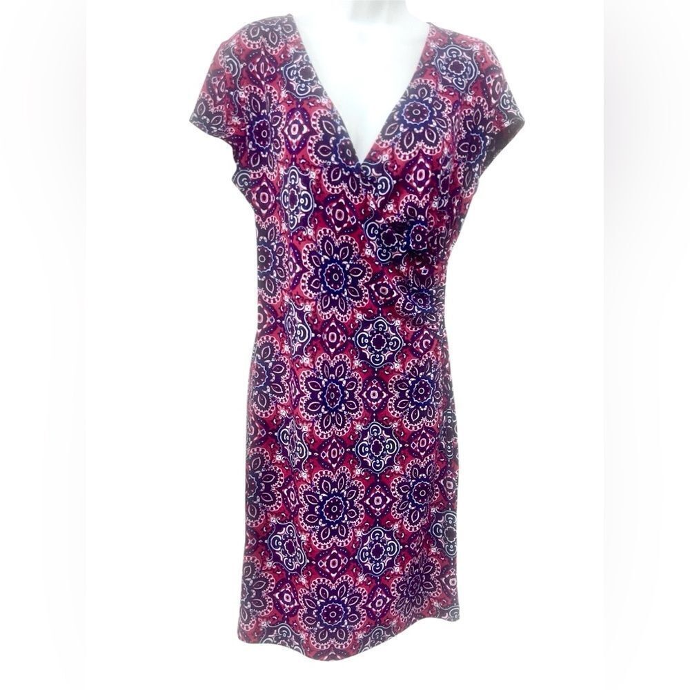 Jones New York Wrap style dress size petite medium
